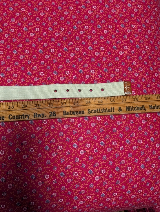 Vintage Leather Canvas Belt 80’s Preppy‎ Classic Stacked main image 7